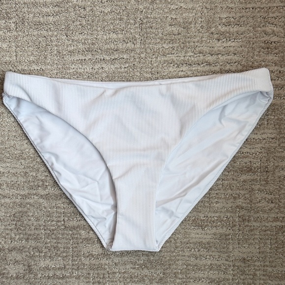 Beach Riot Ribbed White Bikini Bottom - Picture 5 of 5